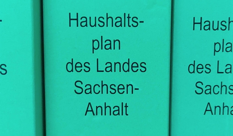 Buchrücken Landeshaushalt Buchrücken Landeshaushalt