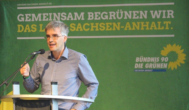 Olaf Meister am Rednerpult. Olaf Meister am Rednerpult.