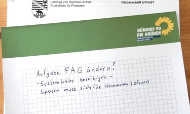 Aufgabenzettel FAG ändern.