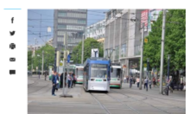 Screenshot Artikel Volksstimme zur Stadtratsdiskussion über die Anschaffung neuer Bahnen.