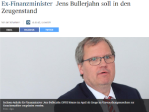 Screenshot Artikel MZ Bullerjahn soll in den Zeugenstand.