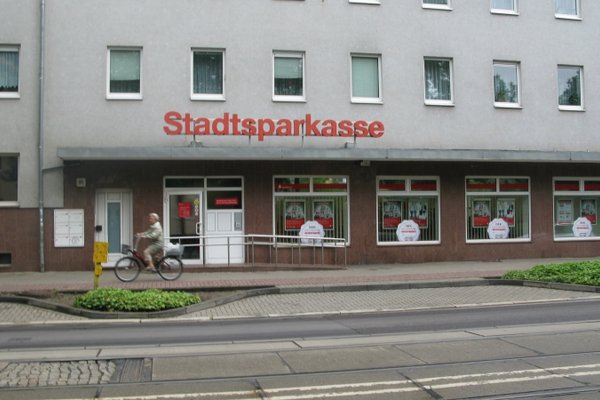 Filiale der Stadtsparkasse in Fermersleben.
