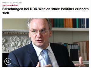 Screenshot n-tv-Artikel zum Wahlbetrug Kommunalwahl der DDR 1989.