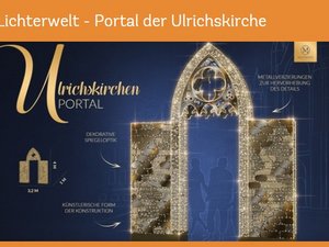 Titelbild der Crowdfundigseite für das Lichtportal der Ulrichskirche