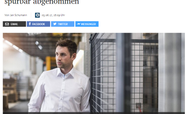 Screenshot Artikel MZ zur Förderung von Unternehmensgründungen.