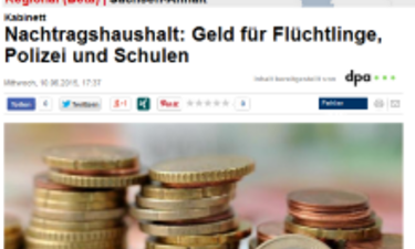 Screenshot (geändert) Focus Artikel zum Nachtragshaushalt Sachsen-Anhalt.