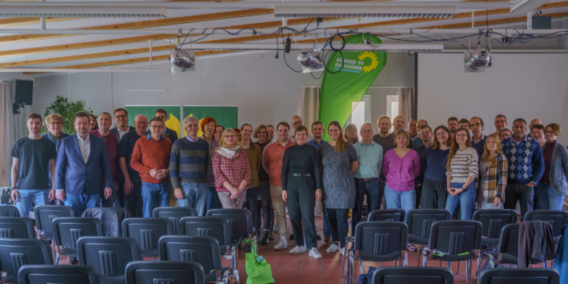 Gruppenfoto der grünen Kandidierenden zur Stadtratswahl 2024
