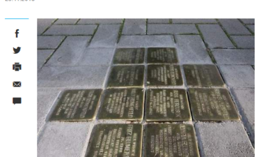 Screenshot Artikel Volksstimme Neue Stolperstein für Magdeburg.