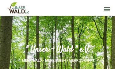 Startseite des Vereins Unser Wald e. V.