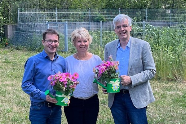 Gruppenbild Striegel, Lüddemann und Meister