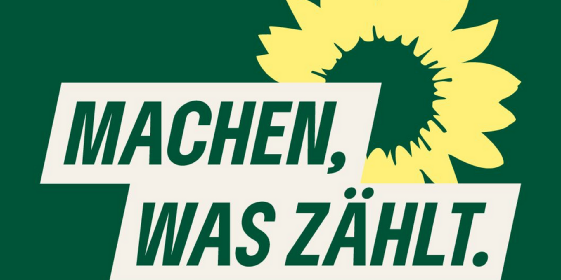 Grünes Logo mit "Machen was zählt"