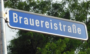 Straßenschild Brauereitstraße.