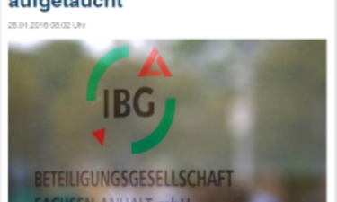 Screenshot Artikel Mitteldeutsche Zeitung Neue Akten der IBG.
