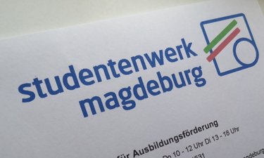 Teil eines Briefkopfes vom Studentenwerk Mageburg, Amt für Ausbildungsförderung.