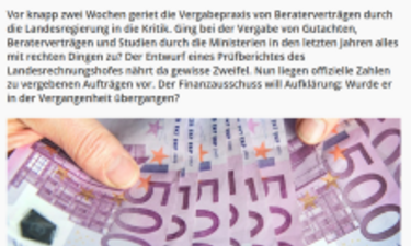 Screenshot Artikel MDR Sachsen-Anhalt mit 500-Euro-Scheinen.