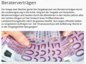 Screenshot Artikel MDR Sachsen-Anhalt mit 500-Euro-Scheinen.